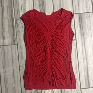 Women's Red Sleeveless Top
